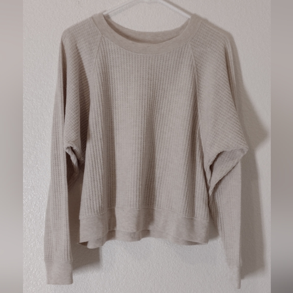 Splendid waffle knit sweater